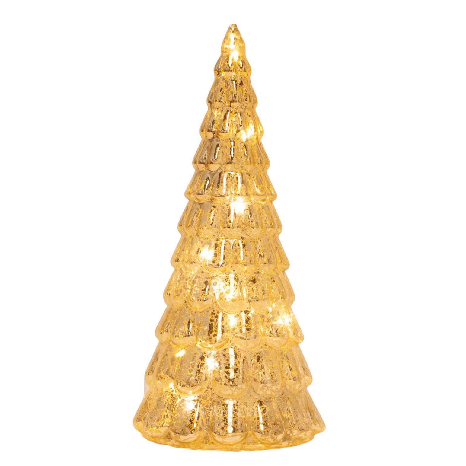 Stellar Haus 16cm Gold Frost Drop Tree